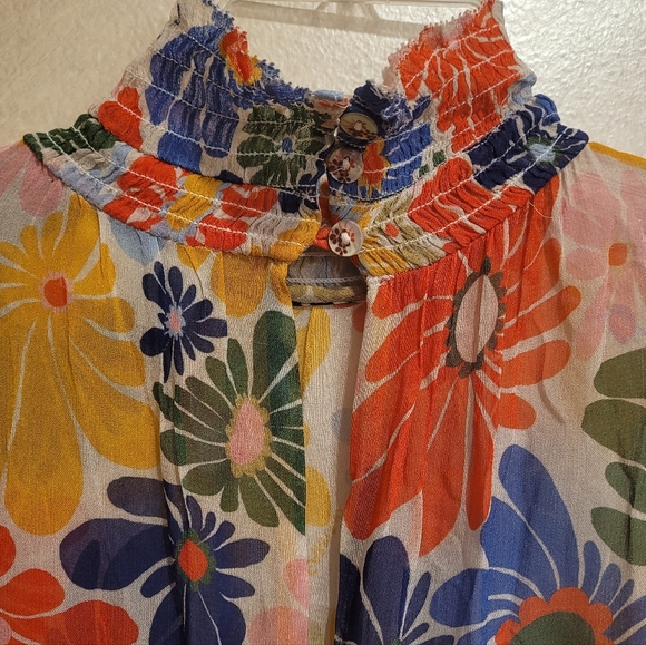 FARM RIO SUNNY DAISIES SAND DRESS - Picture 5 of 8